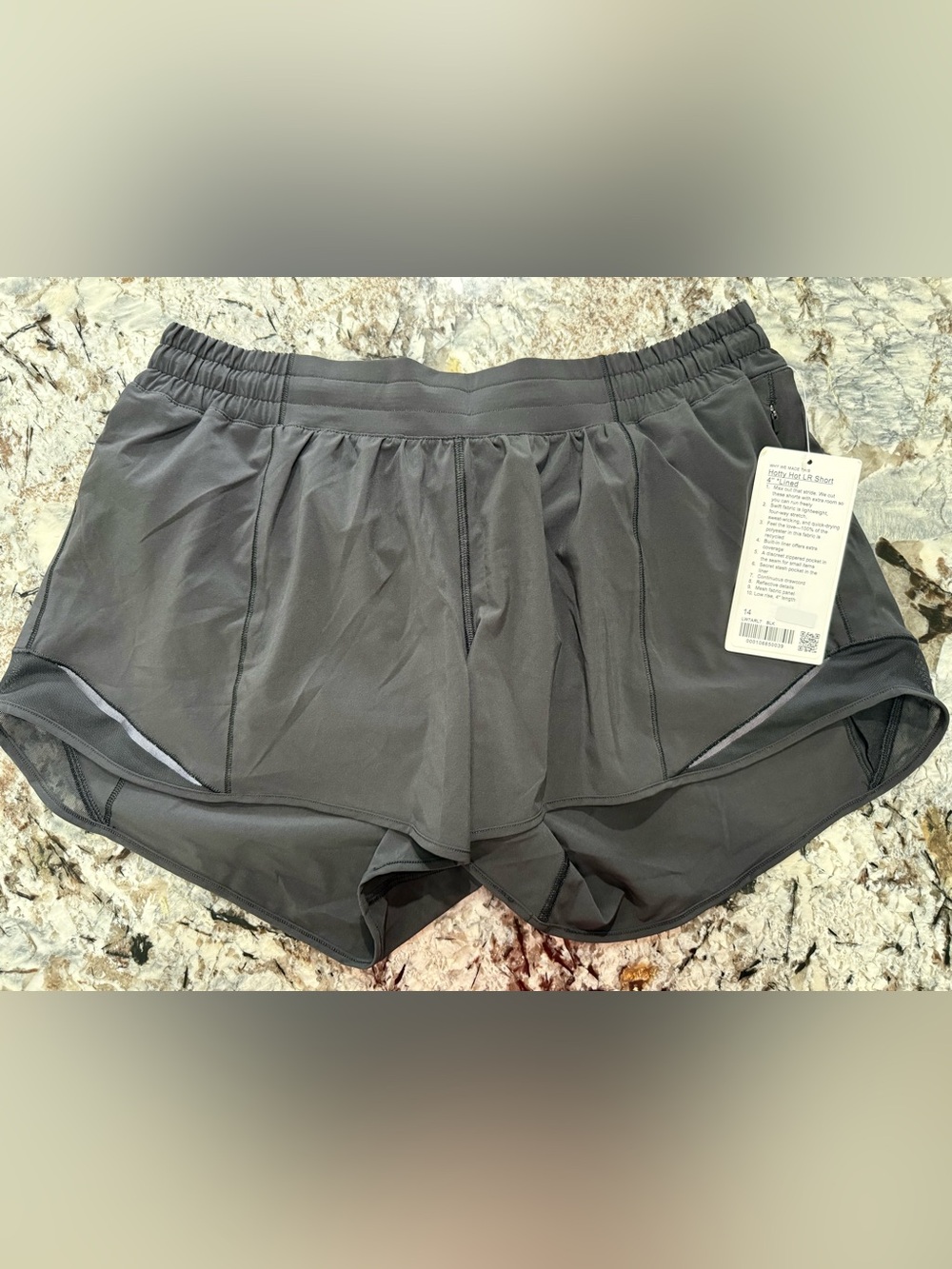 lululemon athletica Black Athletic Shorts with Built-In Liner
